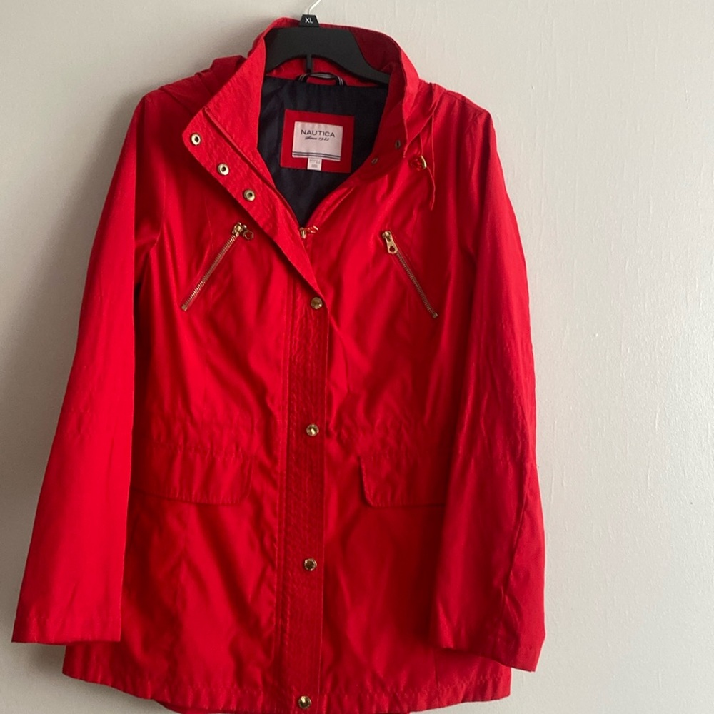 Nautica Raincoat with Drawstring Waist size L Xl